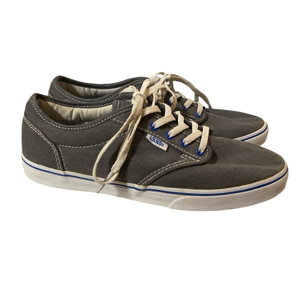 Vans Atwood Low Pewter Dark Gray Canvas Women’s 7 Shoes Casual Sneakers